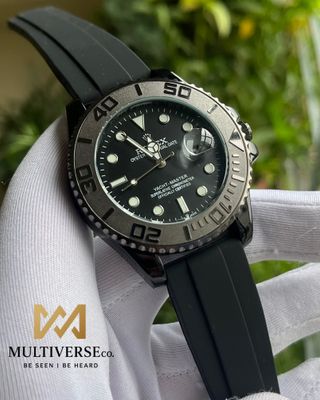 ROLEX YACHT MASTER FULL BLACK (AA)_img_0