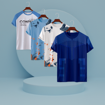 Stylish/Comfortable sports T-Shirt 4 (Four) pcs combo offer_img_1