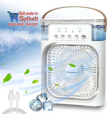 3 In 1 Air Cooling USB Fan with LED Night Light Water Fan_img_1