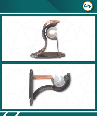 ১ জোড়া অ্যান্টিক পলিশ করা সিংগেল পর্দার পাইপ হোল্ডার সাইড ক্লাম্প ১ ইঞ্চি পাইপের জন্য_img_1