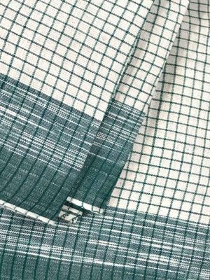 Cotton Lungi Classic Check Pattern Green & Brown Accents: Sirajganj | Palli_img_1