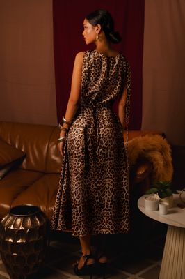 Leopard Lure A-line Dress_img_1