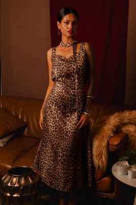 Leopard Lure A-line Dress_img_2