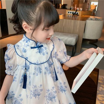 Kids Girls Summer Chinese Traditional Style Party Dress (2–6 Years) for your BABUU_img_2