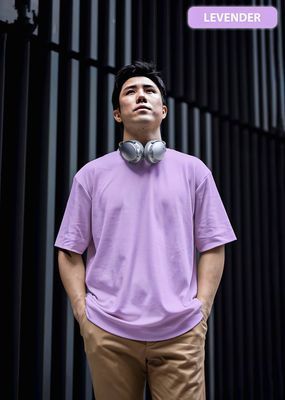 Premium Solid Color Drop Shoulder T-shirt_img_5
