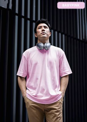 Premium Solid Color Drop Shoulder T-shirt_img_8