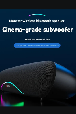 Monster G08 Bluetooth Speaker – RGB, Home Theater, Deep Bass_img_2