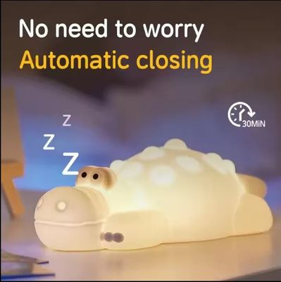7 Color Crocodile Shape Silicone Night Light Toy for Kids_img_2
