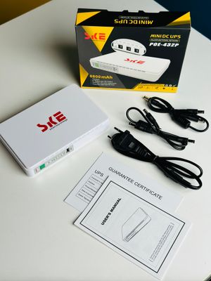 SKE 432P mini UPS for Router, ONU, Camera – 25 Watt 5v 9v 12v & PoE support 15/24v_img_1