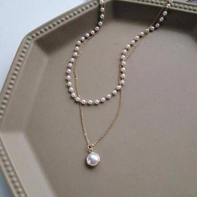 Double Layer Pearl Pendent_img_1
