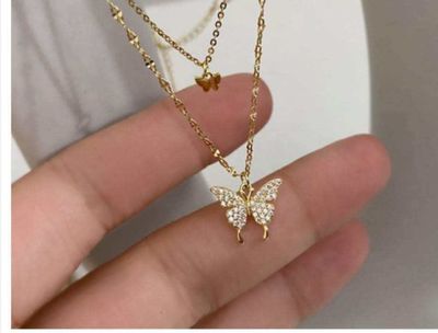 Double Layer Butterfly Pendent_img_0