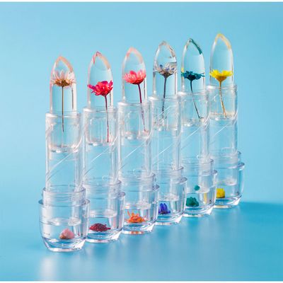Transfarent jelly flowers lip gloss lipstick_img_0