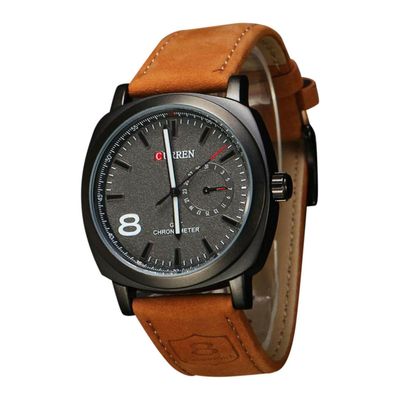 PU Leather Men Watch