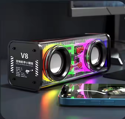 🔊 V8 RGB Transparent Bluetooth Speaker – স্টাইলিশ ডিজাইন + পাওয়ারফুল সাউন্ড!_img_1