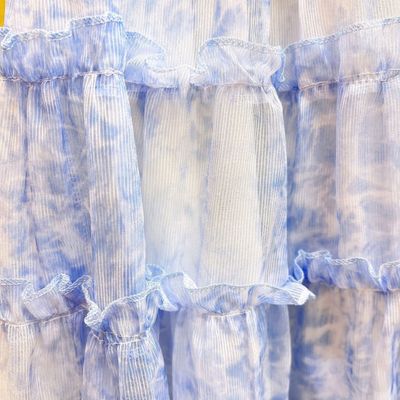 Kids Girls Summer Party Dress – Blue Tie-Dye Ruffle Gown ( 2 to 6 years)_img_6