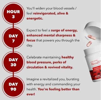 Nitric Oxide Blood Flow 7 - 90 Capsules - Made in UK_img_2