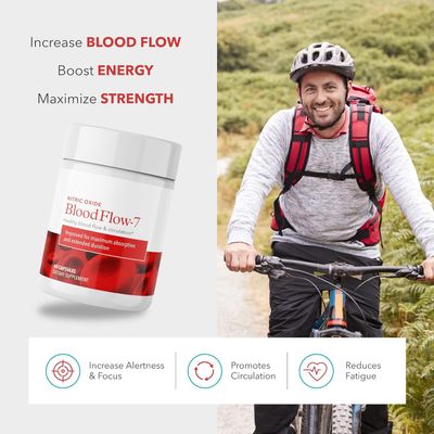 Nitric Oxide Blood Flow 7 - 90 Capsules - Made in UK_img_6
