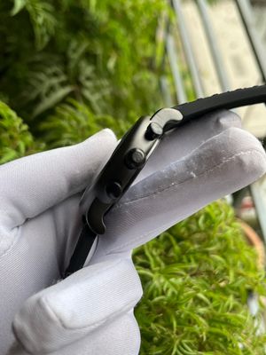 ARMANI CHRONO FULL BLACK SILICONE BELT (AA)_img_2