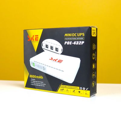 SKE 432P Mini UPS For Router, ONU, Camera – 25 Watt 5v 9v 12v & PoE Support 15/24v_img_2