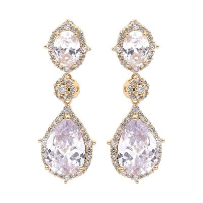 Sansa earrings golden - sterling silver post_img_0