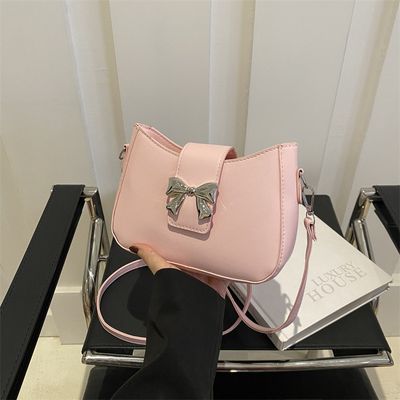 Trendy Bow bag with long belt_img_3