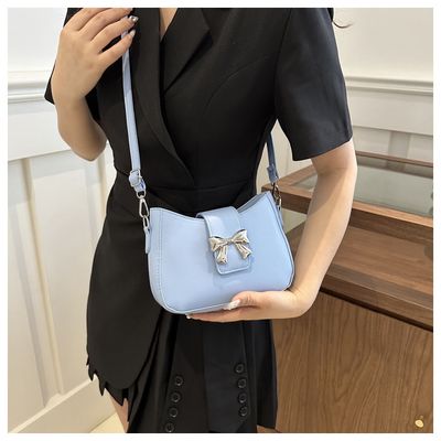 Trendy Bow bag with long belt_img_9