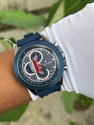 HILFIGER CHRONO BLUE SILICONE BELT (AA)_img_2