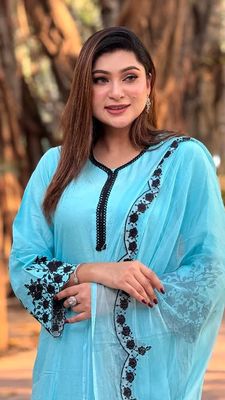 Embroidery Cotton Three Piece_img_1