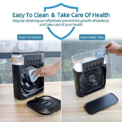 Portable Air Conditioner Air Cooler Fan For Room Mini Evaporative Colors Cooler Light AC Fan_img_12
