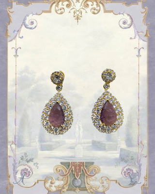 Violet Earrings - sterling silver post_img_0