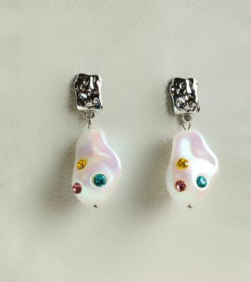 Nadine multicoloured faux pearl earrings_img_0