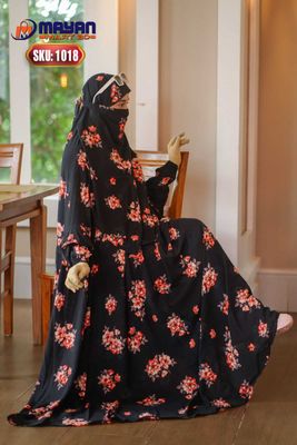 Soft Cherry Century Jilbab Floor Touch_img_4