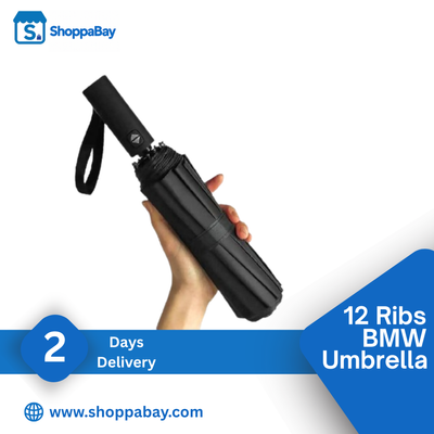 BMW Motorsport Umbrella 12 Ribs Windproof Automatic Open Extra Large_img_0