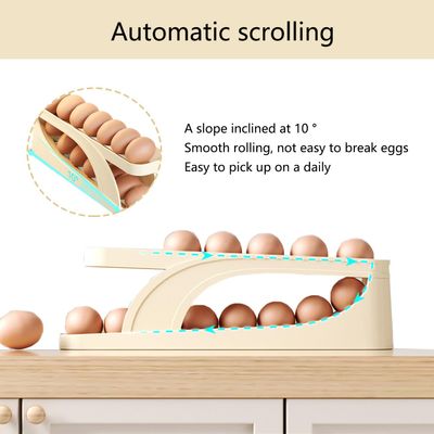 Automatic Rolling Egg Holder – Space-Saving 2-Layer Egg Storage Rack_img_2