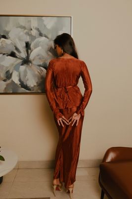 Burnt Orange Ribbed Set_img_1