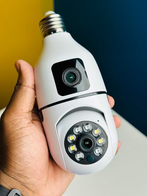Dual Lens V380 Pro PTZ Bulb IP Night Vision Camera_img_1