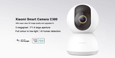 Xiaomi C300 360 Degree 2K Night Vision IP Camera- White Color_img_4