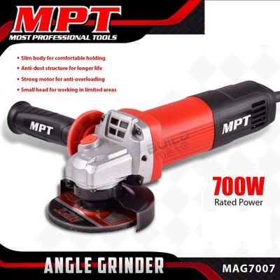 MPT 4" Angle Grinder, 700w, 100mm, Rear switch, Model : MAG7007_img_1