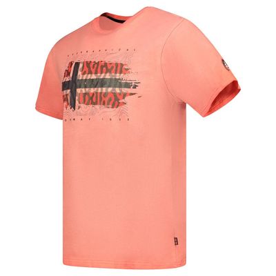 T-Shirt Men Short Sleeve with Coral Flag_img_2