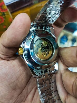 Automatic Skeleton Rolex Watch Silver Blue_img_2