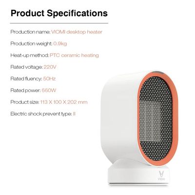 Xiaomi Mini Room Heater VIOMI VXNF01, 220V, 600W_img_1
