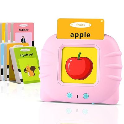 Talking Flash Cards Learning Toys for 2 3 4 5 6 Year Old Boys Girls Kids Infants 224 Words, Birthday Gift for Kids Ages 2-6 (Pink & Blue)_img_3
