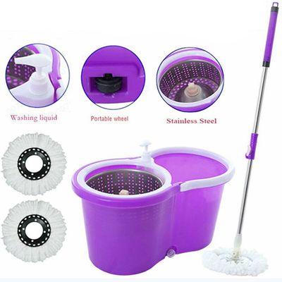 Regular Rotary/Spin Mop Floor Cleaning Mop_RM-9586_Purple_img_1