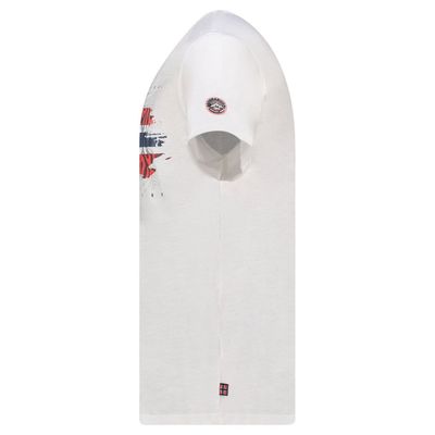 T-Shirt Men Short Sleeve with White Flag_img_3