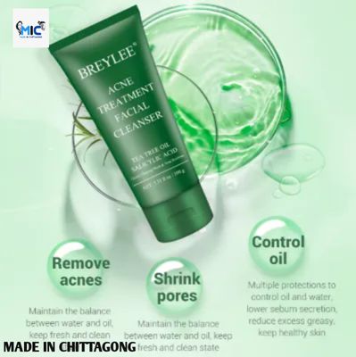 Breylee Acne Treatment Facial Cleanser 100g with Tea Tree Oil & Salicylc Acid_img_1