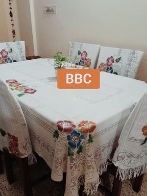 Indian Erotica Design 6 Seater Dining Table Cloth and chair cover(90/60)_img_5