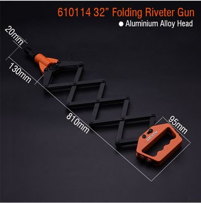 HARDEN 32" Folding Riveting Machine, Scissor Type, Suitable for use with 3.2,4,4.8,6,6.4mm rivets; 610114_img_2