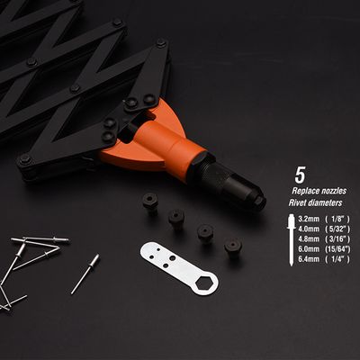 HARDEN 32" Folding Riveting Machine, Scissor Type, Suitable for use with 3.2,4,4.8,6,6.4mm rivets; 610114_img_3