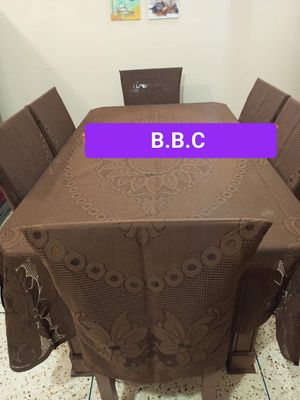 Indian 6 Seater Big Flower  Design Dining Table Cover:(only table cover) Elegant Cover For Dining Table Protection_img_3