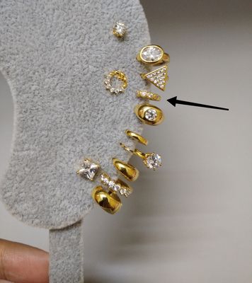 ED1 hoop earrings - 0.7 cm for upper lobe piercings_img_0